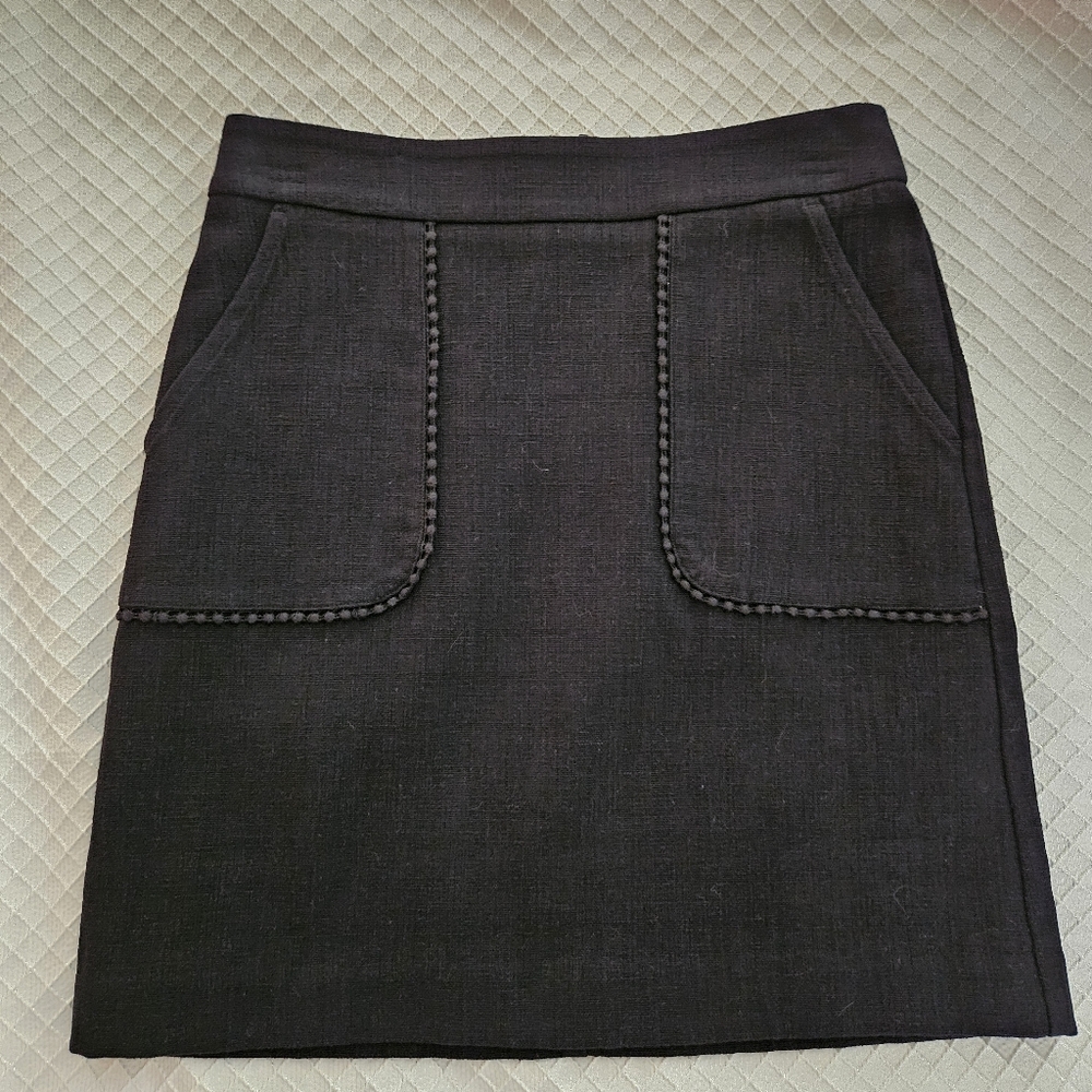 LOFT Petite Black Mini Skirt